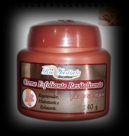 Creme Hidrat. Esfoliante P/ Pés e Mãos Bio Instinto 240g