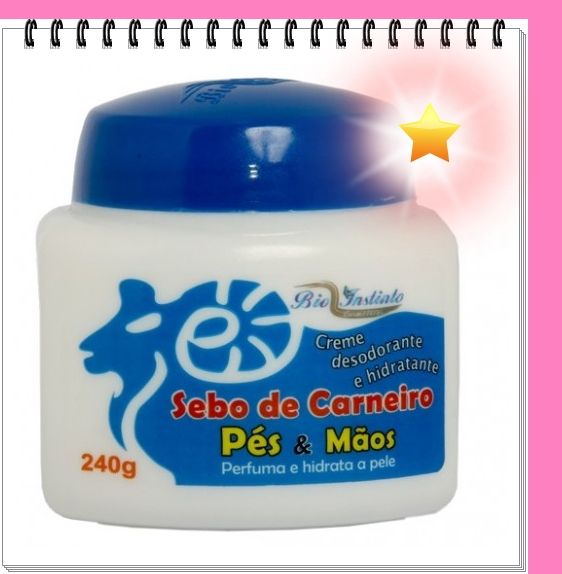 Creme Hidrat. Mãos e Pés Sebo de Carneiro Bio 240g